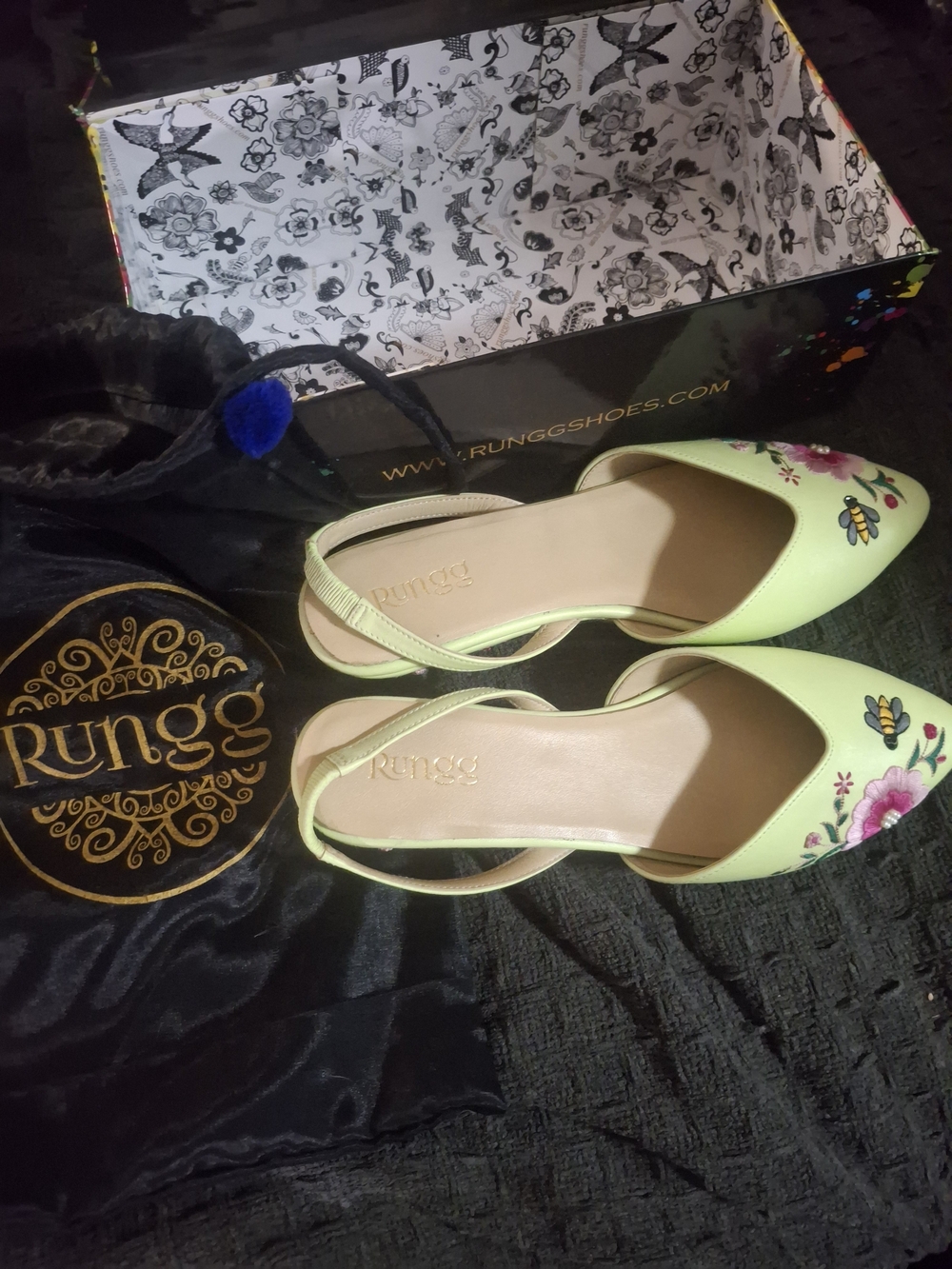 Rung Spring Floral Collection Vegan Leather Shoes